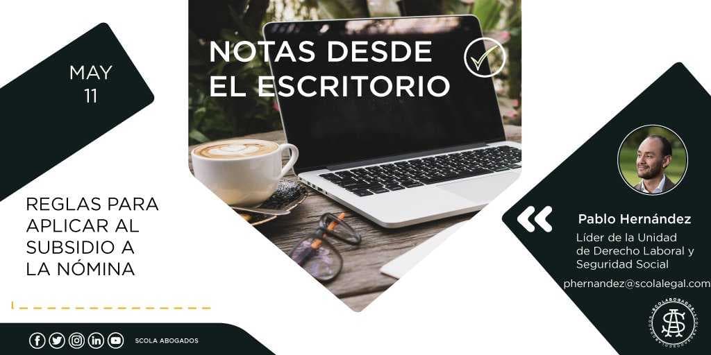 Reglas para aplicar al subsidio a la Nómina