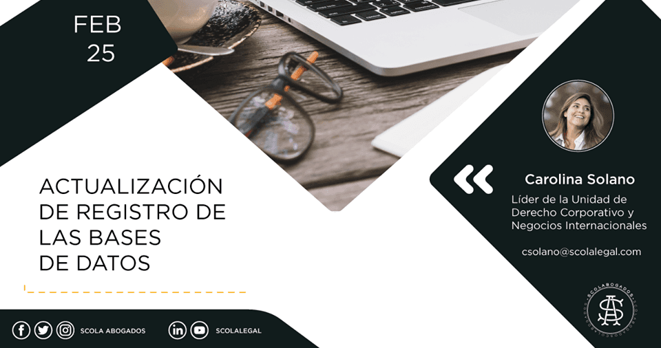 Actualización de registro de las bases de datos
