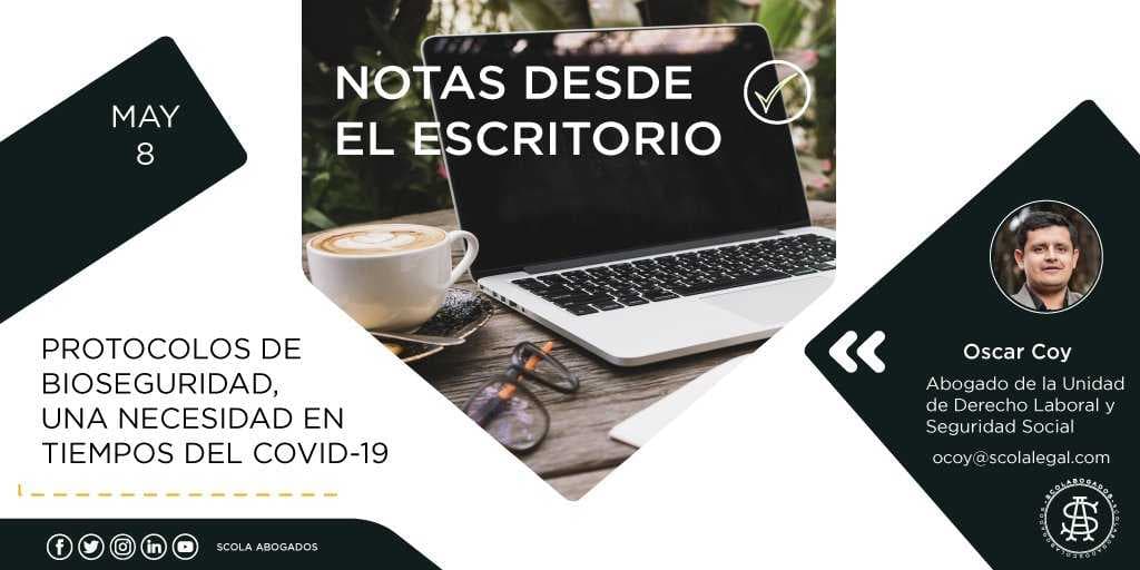 Protocolos de bioseguridad, una necesidad en tiempos del Covid-19.