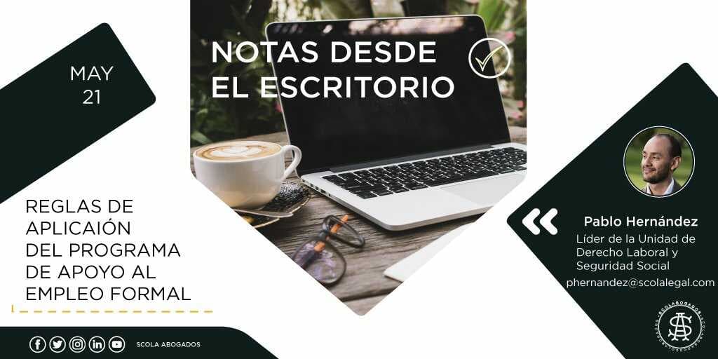 Reglas de aplicación del programa de apoyo al empleo formal