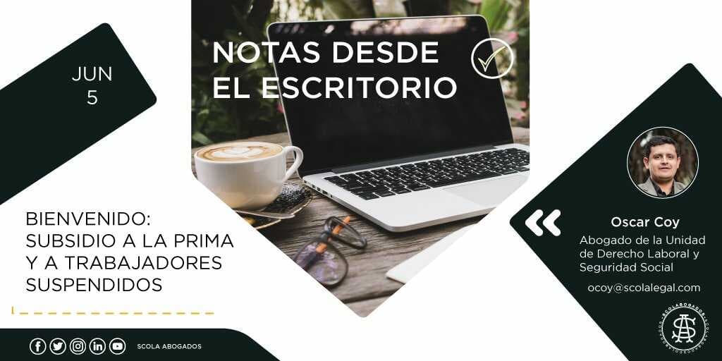Bienvenido: subsidio a la prima y a trabajadores suspendidos
