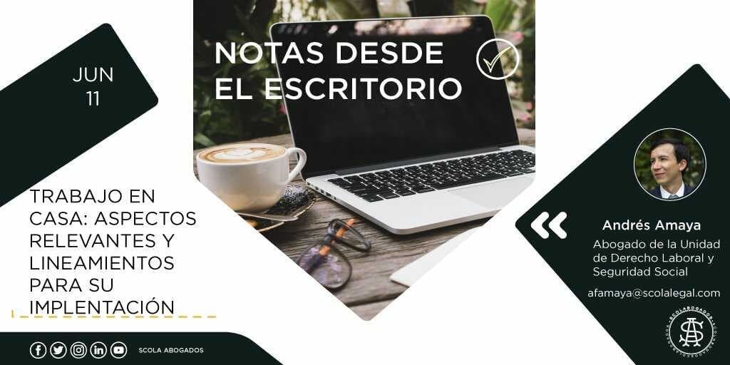 Trabajo en casa: Aspectos relevantes y lineamientos para su implementación