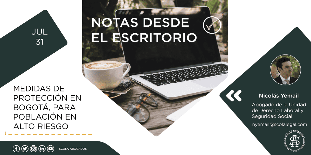 Medidas de protección en Bogotá, para población en alto riesgo