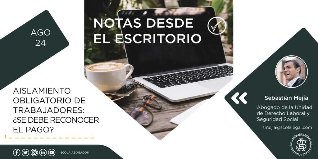 Aislamiento obligatorio de trabajadores ¿Se debe reconocer el pago?