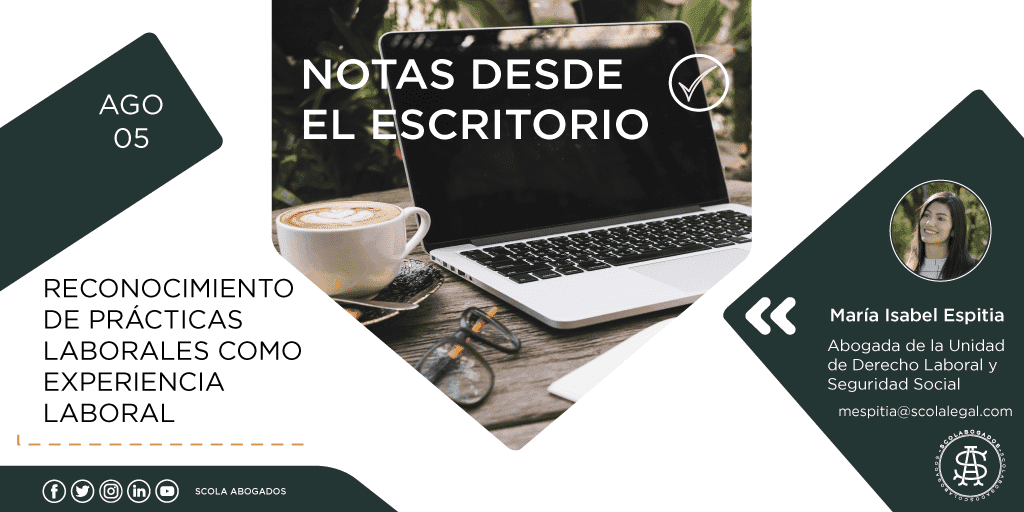 Reconocimiento de prácticas laborales como experiencia laboral