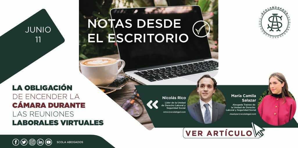 La obligación de encender la cámara durante las reuniones laborales virtuales