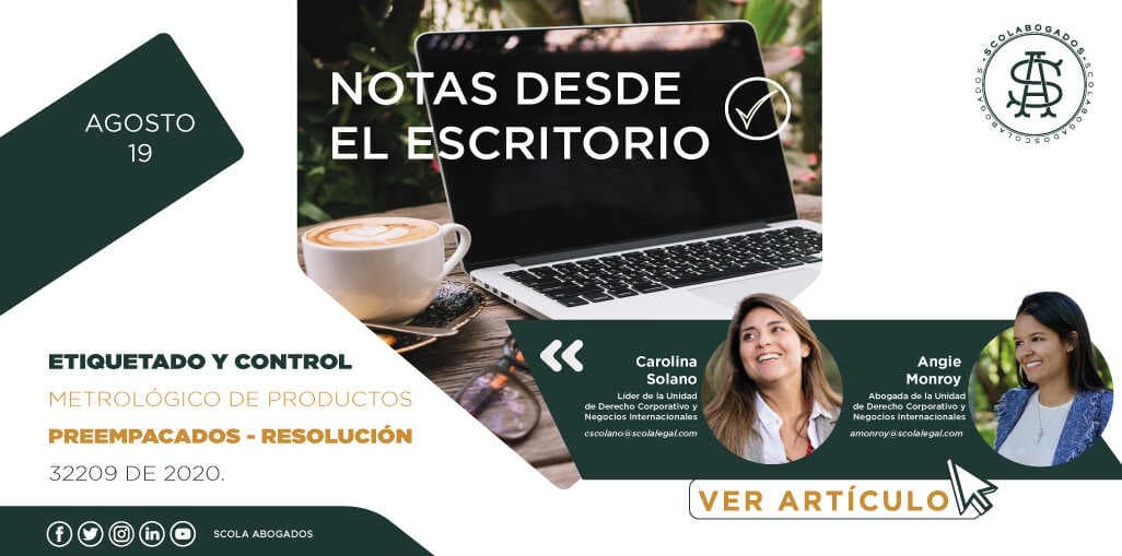 Etiquetado y control metrológico de productos preempacados – resolución 32209 de 2020