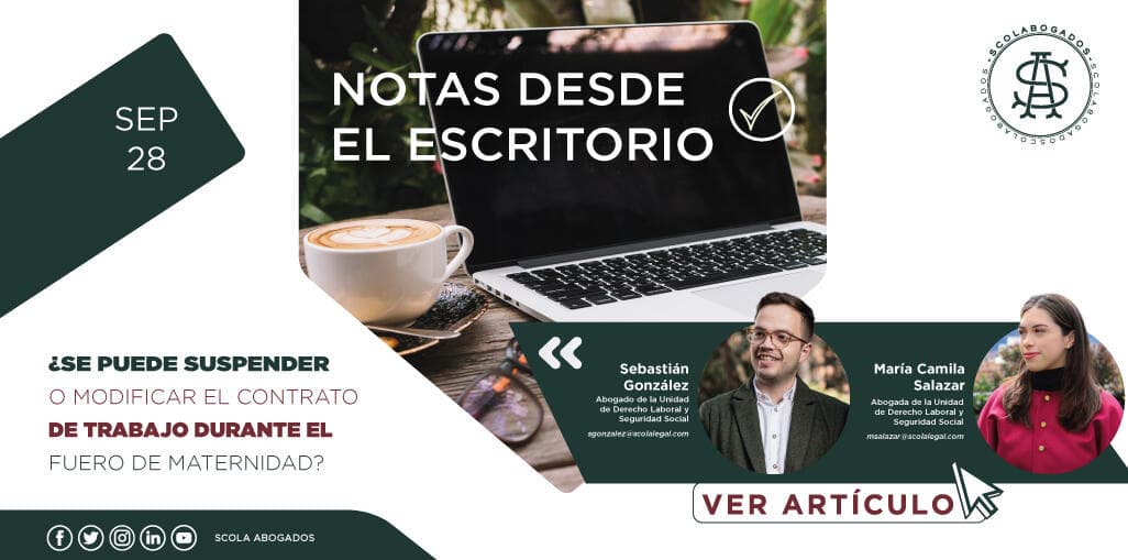 ¿Se puede suspender o modificar el contrato de trabajo durante el fuero de maternidad?