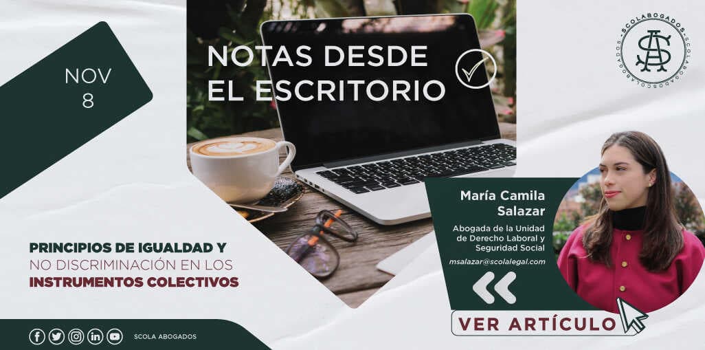 PRINCIPIOS DE IGUALDAD Y NO DISCRIMINACIÓN EN LOS INSTRUMENTOS COLECTIVOS