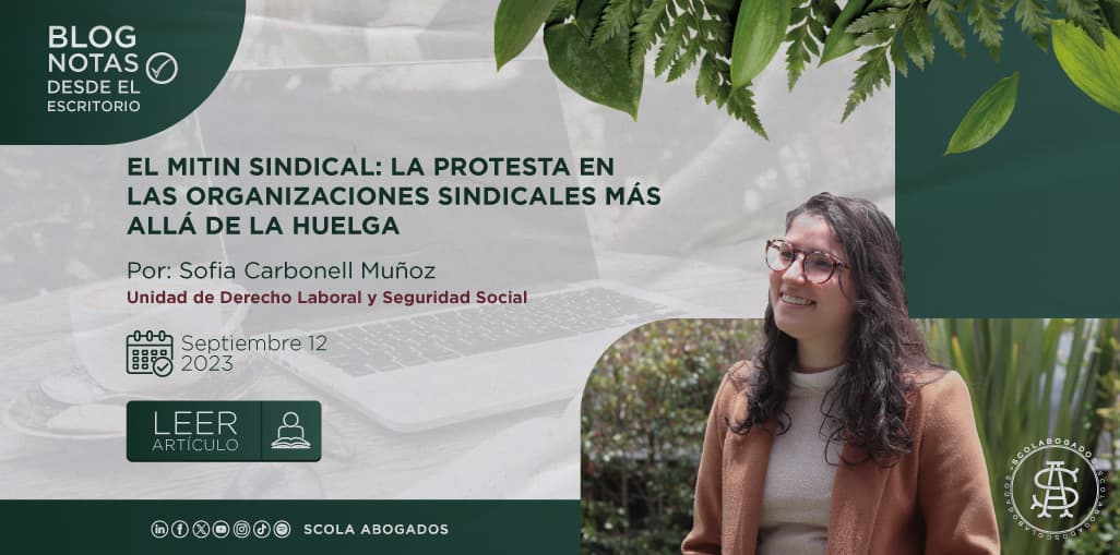 EL MITIN SINDICAL: LA PROTESTA EN LAS ORGANIZACIONES SINDICALES MÁS ALLÁ DE LA HUELGA