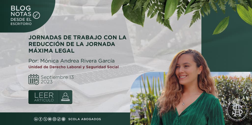 JORNADAS DE TRABAJO CON LA REDUCCIÓN DE LA JORNADA MÁXIMA LEGAL