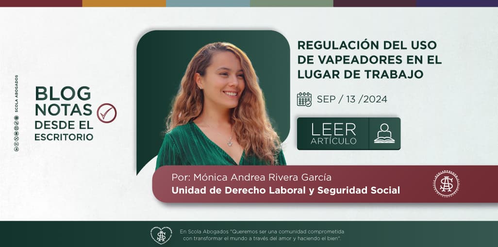 REGULACIÓN DEL USO DE VAPEADORES EN EL LUGAR DE TRABAJO