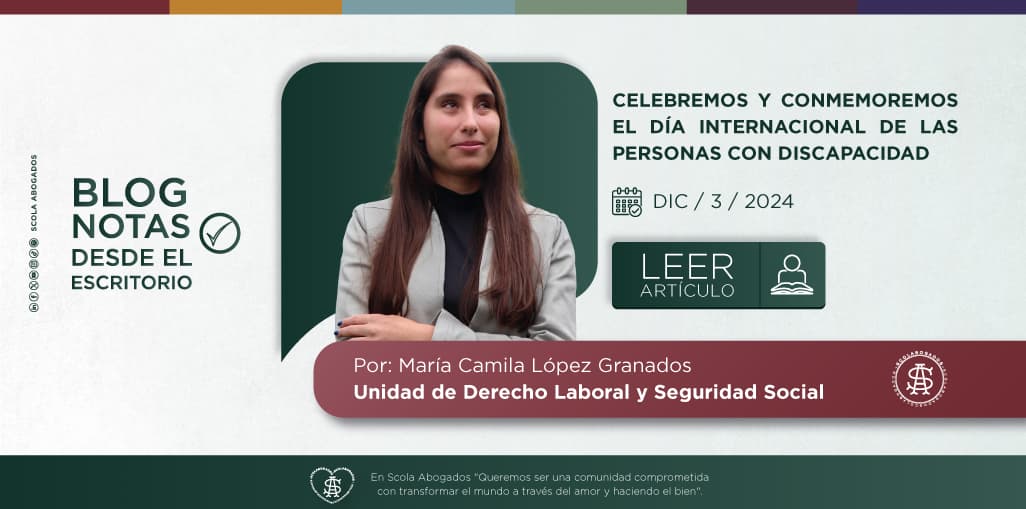 Celebremos y conmemoremos el Día Internacional de las Personas con Discapacidad