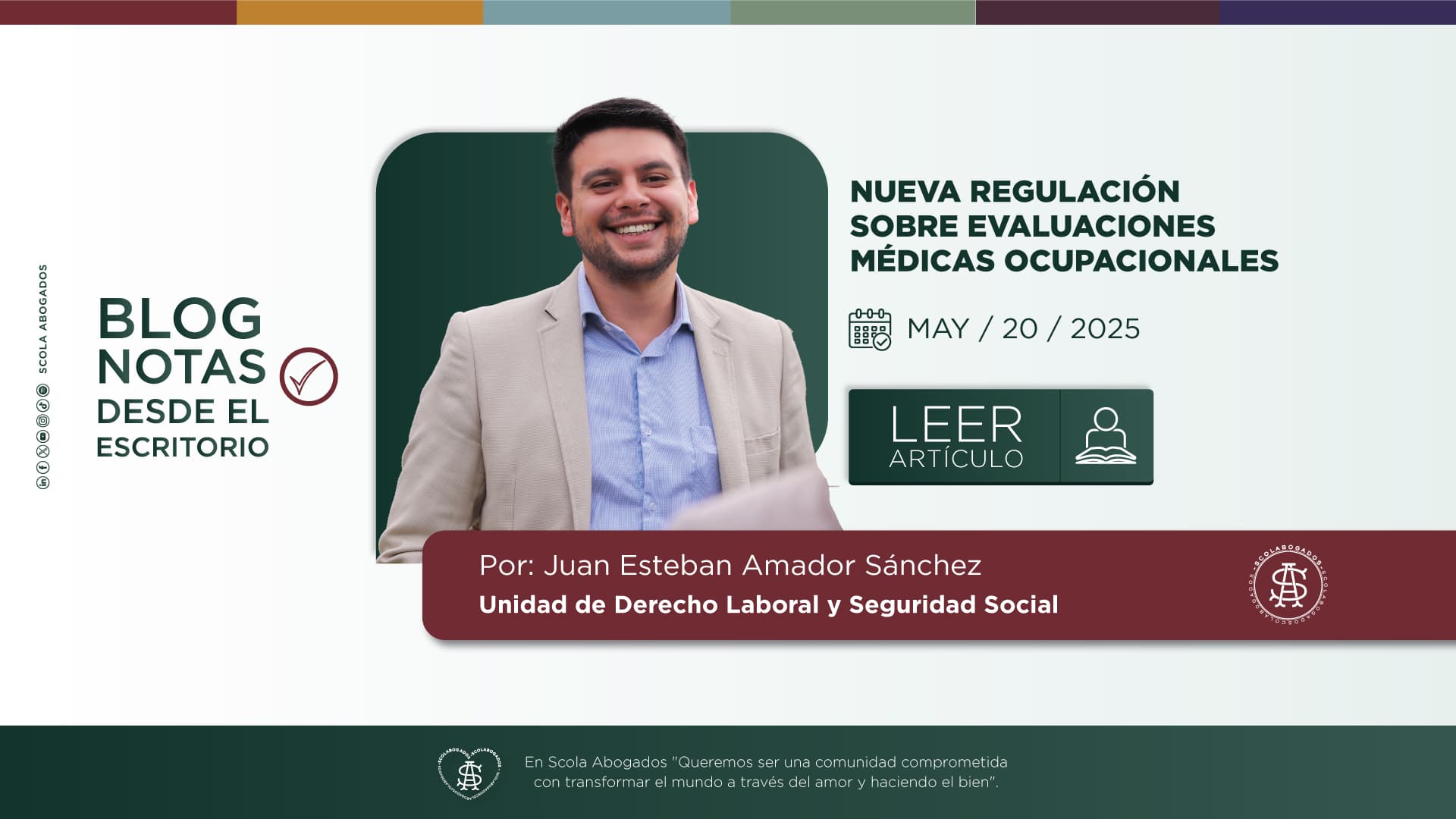 NUEVA REGULACIÓN SOBRE EVALUACIONES MÉDICAS OCUPACIONALES
