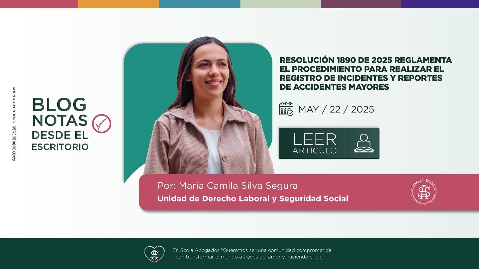 RESOLUCIÓN 1890 DE 2025 REGLAMENTA EL PROCEDIMIENTO PARA REALIZAR EL REGISTRO DE INCIDENTES Y REPORTES DE ACCIDENTES MAYORES