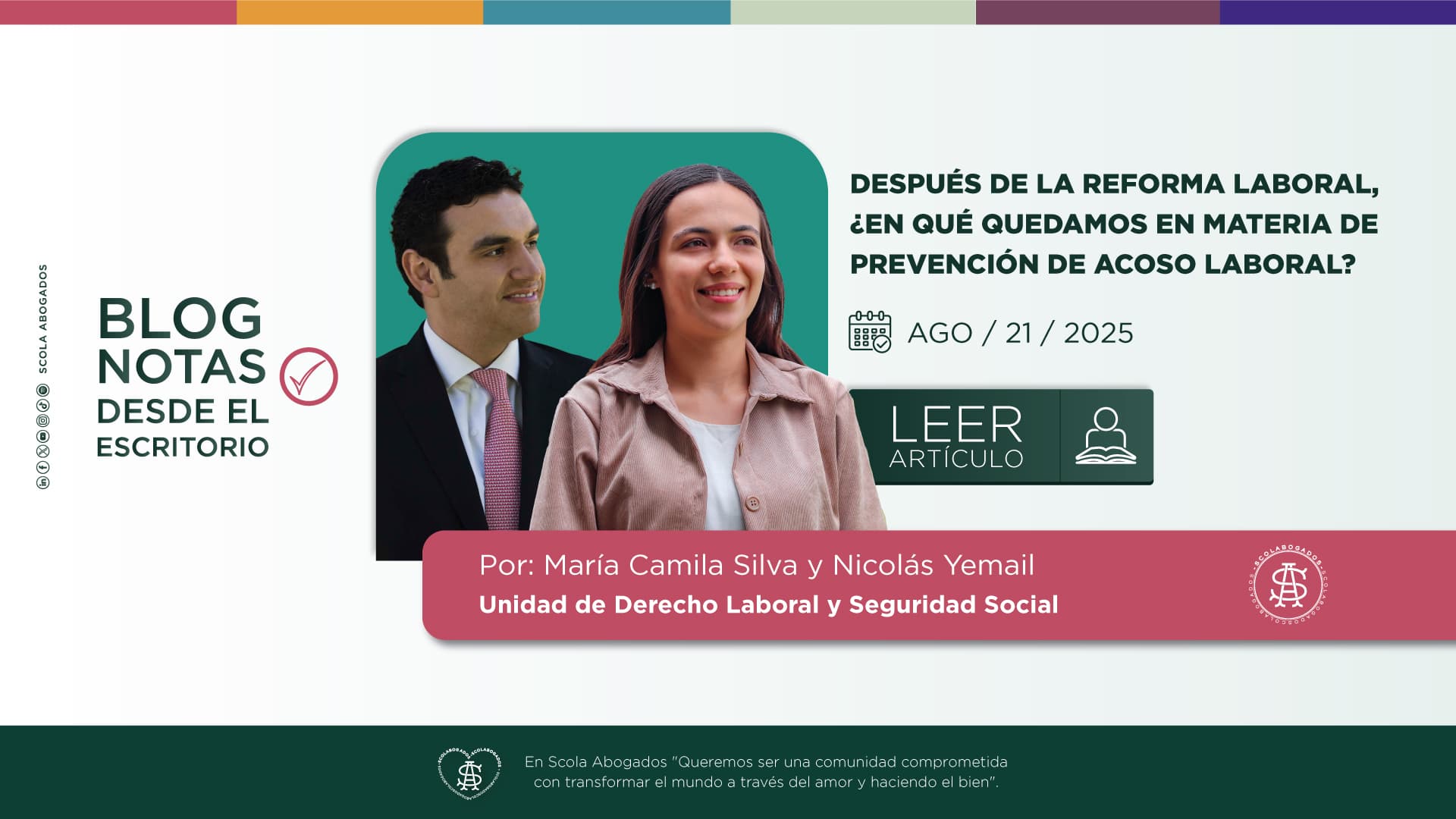 DESPUÉS DE LA REFORMA LABORAL, ¿EN QUÉ QUEDAMOS EN MATERIA DE PREVENCIÓN DE ACOSO LABORAL?