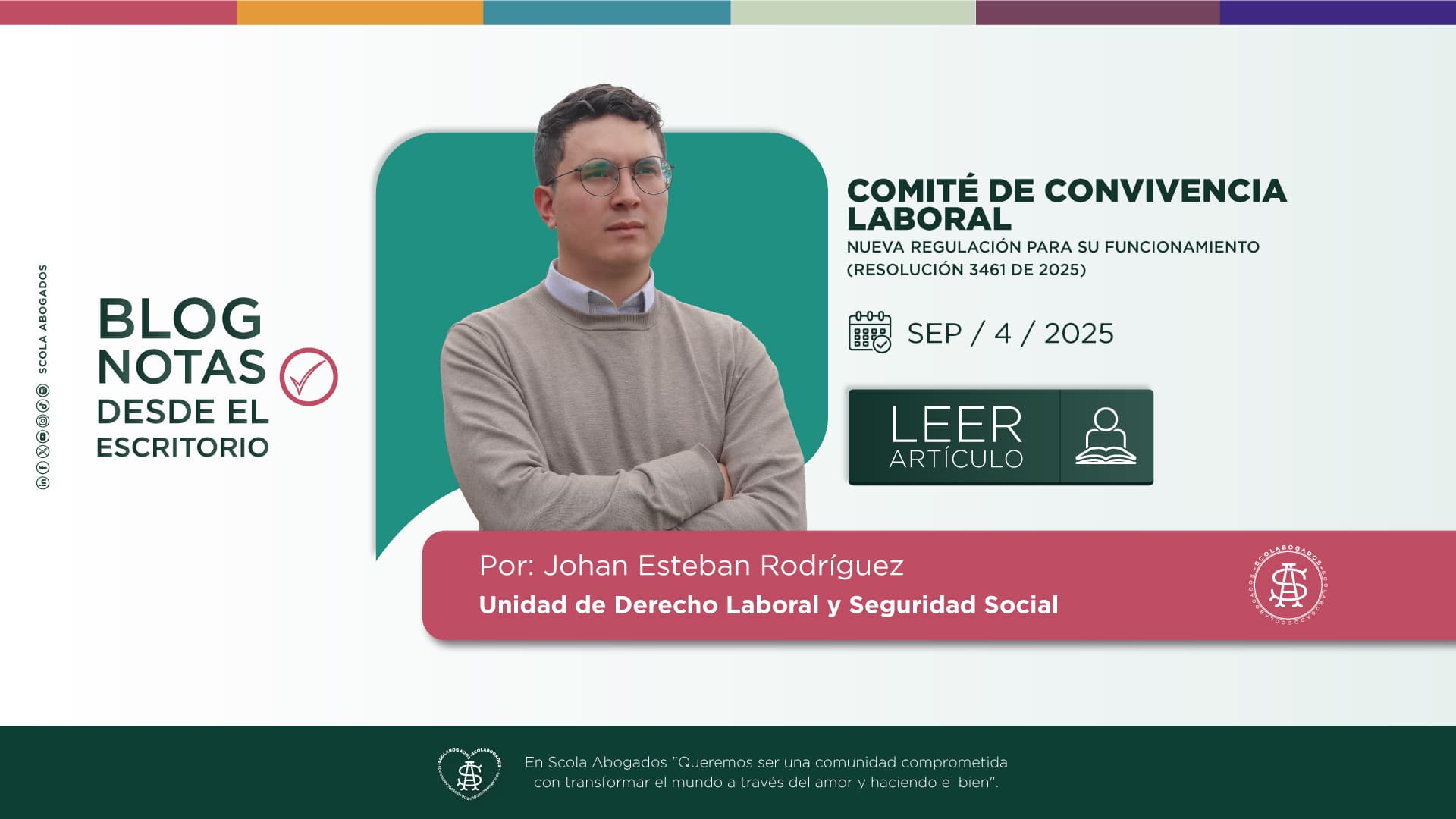 COMITÉ DE CONVIVENCIA LABORAL – Nueva regulación para su funcionamiento (Resolución 3461 de 2025)