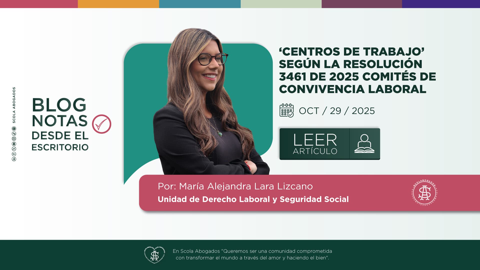 ‘CENTROS DE TRABAJO’ SEGÚN LA RESOLUCIÓN 3461 DE 2025 COMITÉS DE CONVIVENCIA LABORAL