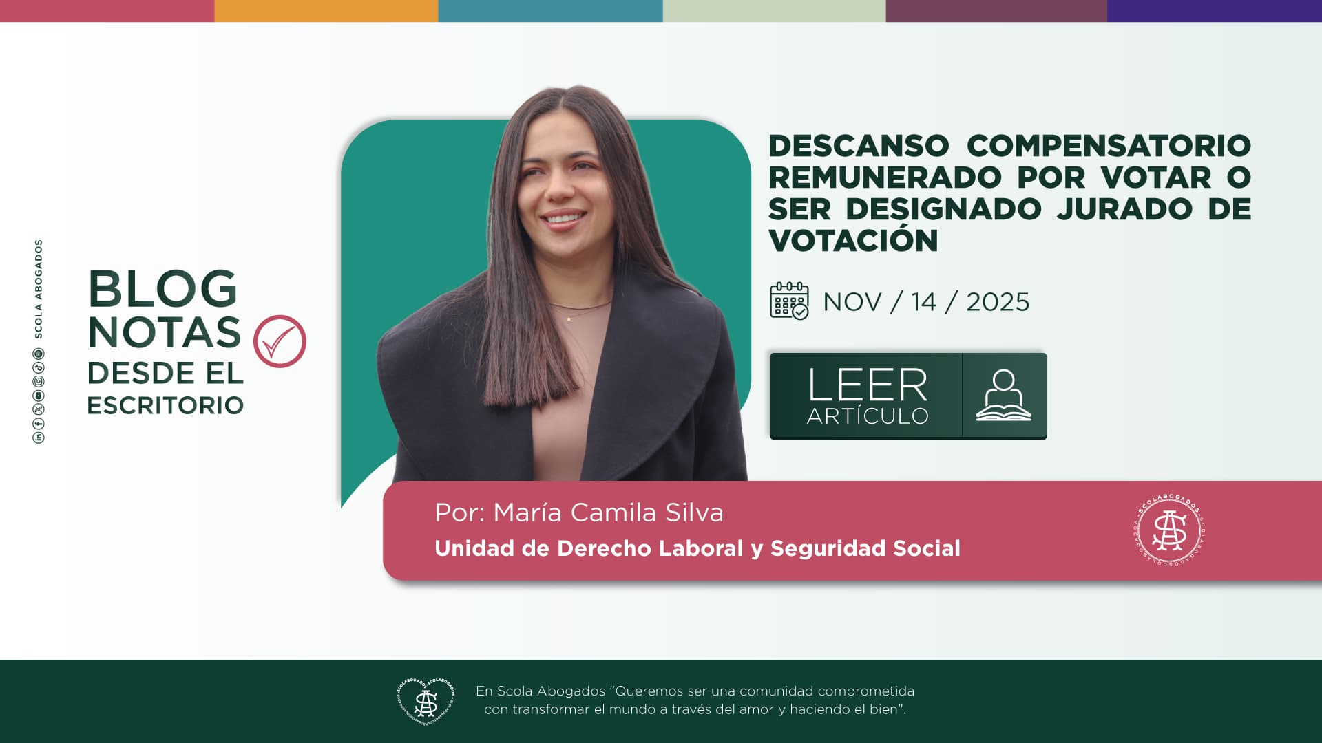 Descanso compensatorio remunerado por votar o ser designado jurado de votación