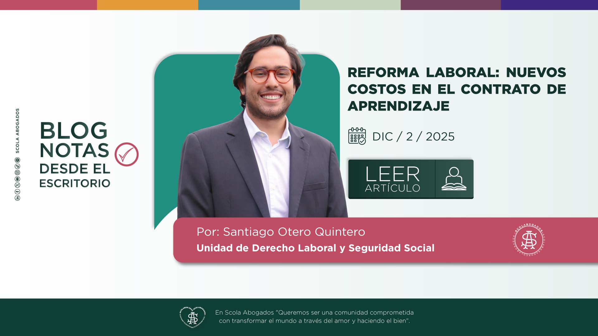REFORMA LABORAL: NUEVOS COSTOS EN EL CONTRATO DE APRENDIZAJE