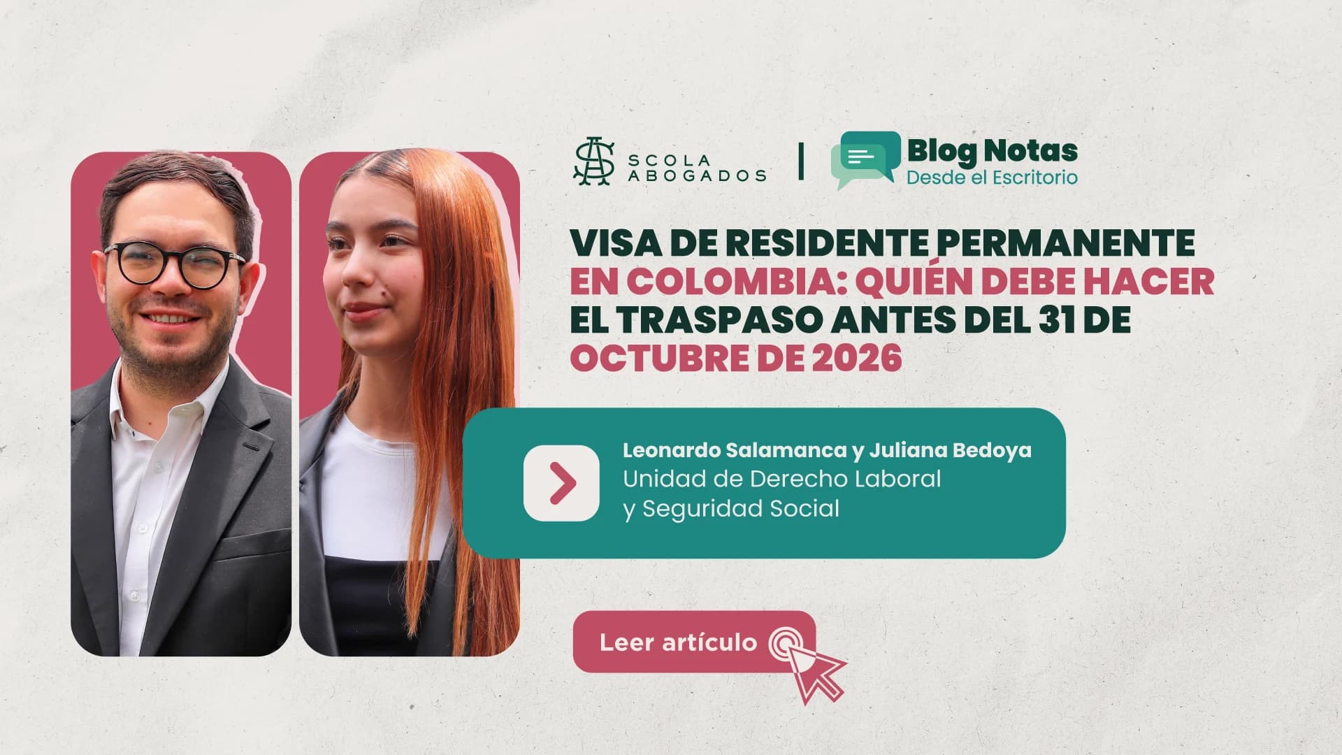 Visa de residente permanente en Colombia: quién debe hacer el traspaso antes del 31 de octubre de 2026