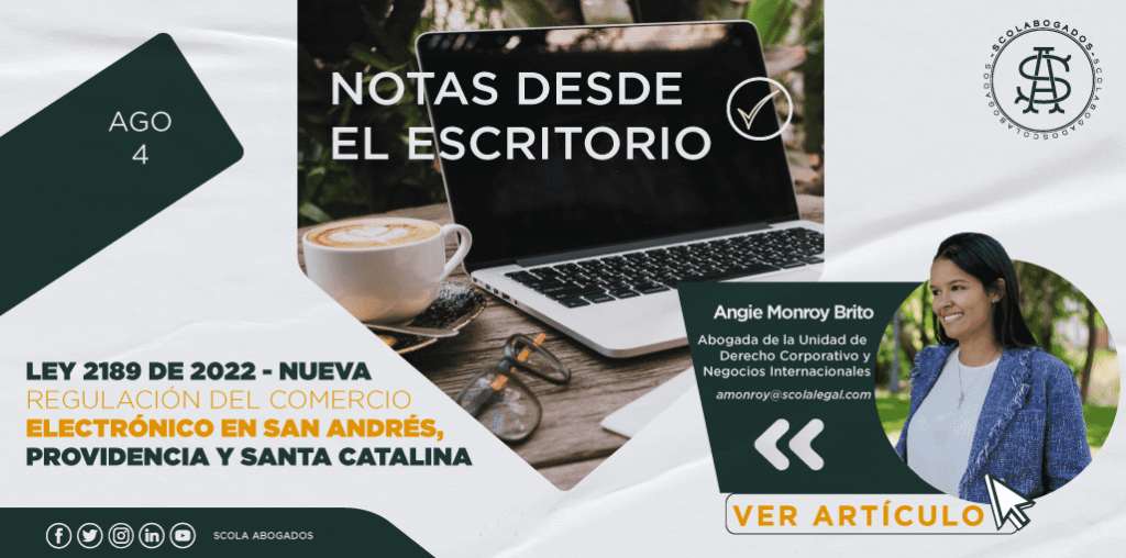 Imagen Ley 2189 de 2022 – Nueva regulación del comercio electrónico en San Andrés, Providencia y Santa Catalina