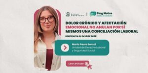 Dolor crónico y afectación emocional no anulan por sí mismos una conciliación laboral