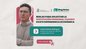 reglas para solicitar la sustitución pensional cuando existe dependencia económica