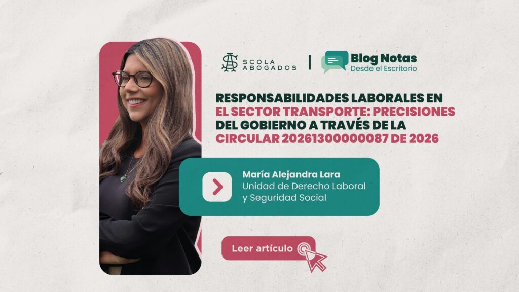 RESPONSABILIDADES DEL SECTOR TRANSPORTE 2026